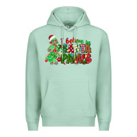 Seafoam i believe in santa paws Premium Hoodie - texasbilliewilder