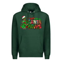 Sports Green i believe in santa paws Premium Hoodie - texasbilliewilder