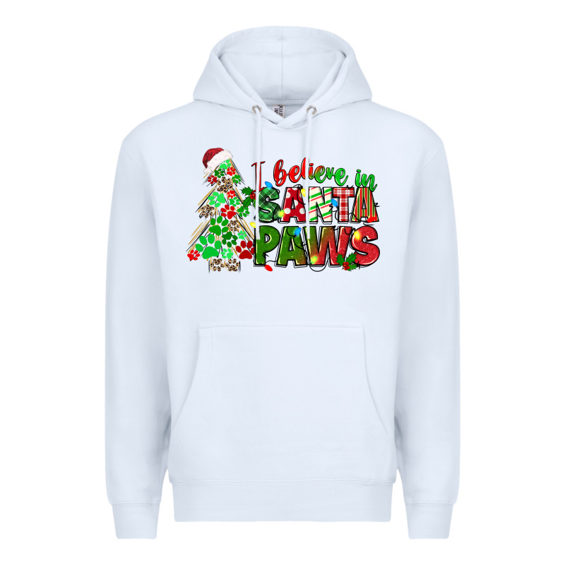 I Believe In Santa Paws Premium Hoodie by texasbilliewilder | Teevron