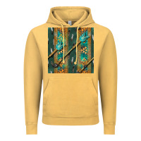 Vintage Mustard aztec and arrow Vintage Hoodie - BundleAndBundleShop