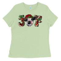 Matcha christmas joy with heifer cow Ladies Tee - RanaPortraitStore