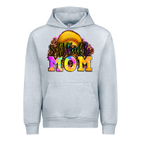 Heather Grey softball mom Urban Hoodie - OliviaCreatesArt