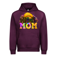 Mauve Wine softball mom Urban Hoodie - OliviaCreatesArt