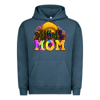 Pigment Midnight Navy softball mom Urban Hoodie - OliviaCreatesArt