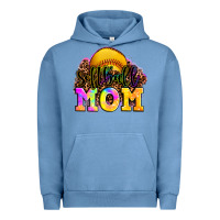 Pigment Pebble Blue softball mom Urban Hoodie - OliviaCreatesArt