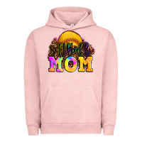 Pigment Salmon softball mom Urban Hoodie - OliviaCreatesArt