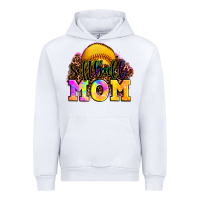 White softball mom Urban Hoodie - OliviaCreatesArt