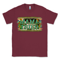 Burgundy Cowhide Serappe Sunflower Mama Tried Classic Tee - Jasminsmagicworld