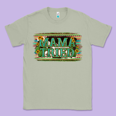 Cowhide Serappe Sunflower Mama Tried Classic Tee Designed By Jasminsmagicworld