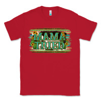 Red Cowhide Serappe Sunflower Mama Tried Classic Tee - Jasminsmagicworld