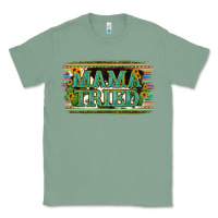 Sage Cowhide Serappe Sunflower Mama Tried Classic Tee - Jasminsmagicworld