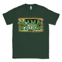 Sports Green Cowhide Serappe Sunflower Mama Tried Classic Tee - Jasminsmagicworld