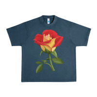 Midnight Navy Ketchup And Mustard Rose Urban Heavy Tee - LillyAllenDesigns