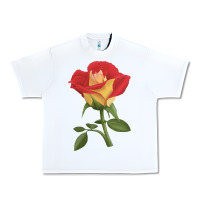 White Ketchup And Mustard Rose Urban Heavy Tee - LillyAllenDesigns