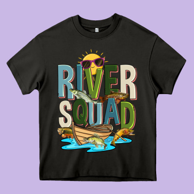 River Squad Heavy Core Tee Designed By Zillion Design Studio