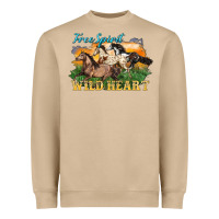 Mushroom free spirit wild heart 3 horses Heavyweight Sweatshirt - LillyAllenDesigns