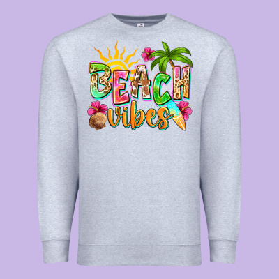Beach Vibes Premium Sweatshirt Designed By Nancycooperartshop