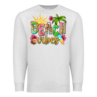 Oatmeal Heather Beach vibes Premium Sweatshirt - NancyCooperArtShop