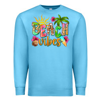 Ocean Blue Beach vibes Premium Sweatshirt - NancyCooperArtShop