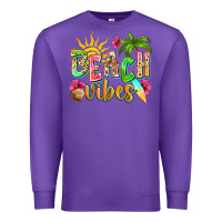 Purple Beach vibes Premium Sweatshirt - NancyCooperArtShop