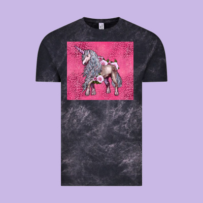 Unicorn Vintage Tee Designed By Lillyallendesigns