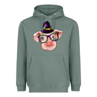 Sage pig with halloween Heavyweight Hoodie - RanaPortraitStore
