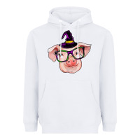White pig with halloween Heavyweight Hoodie - RanaPortraitStore