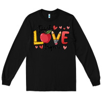 Black teach love inspire Long Sleeve Tee - MaliasSmallBusiness