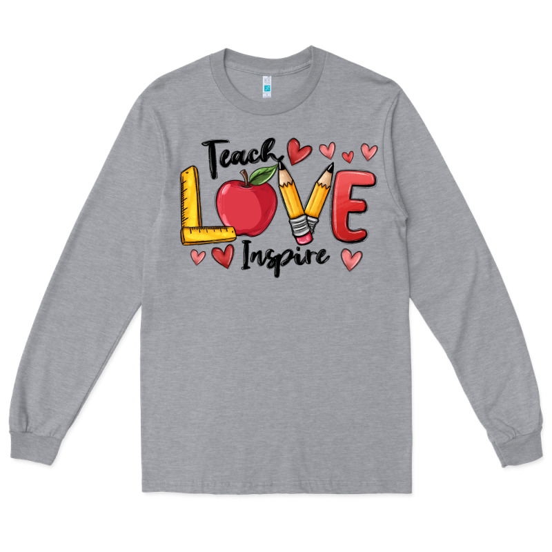 Teach Love Inspire Long Sleeve Tee by MaliasSmallBusiness | Teevron