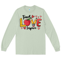 Matcha teach love inspire Long Sleeve Tee - MaliasSmallBusiness