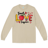Mushroom teach love inspire Long Sleeve Tee - MaliasSmallBusiness