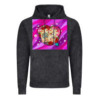Vintage Black valentines day playing cards and pearl watercolor Vintage Hoodie - AdoDesignShop