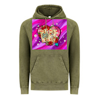 Vintage Olive valentines day playing cards and pearl watercolor Vintage Hoodie - AdoDesignShop