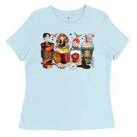 Baby Blue harry coffee cups Ladies Tee - Zillion Design Studio