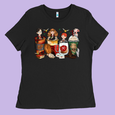 Harry Coffee Cups Ladies Tee Designed By Zillion Design Studio