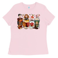 Bubblegum Pink harry coffee cups Ladies Tee - Zillion Design Studio