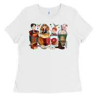 White harry coffee cups Ladies Tee - Zillion Design Studio