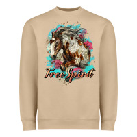 Free Spirit Mustang Horse Heavyweight Sweatshirt | Teevron