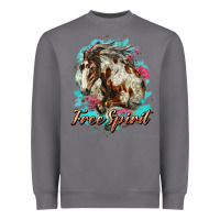 Storm free spirit mustang horse Heavyweight Sweatshirt - LillyAllenDesigns