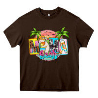 Chocolate Brown mama bear summer Heavy Core Tee - Zillion Design Studio