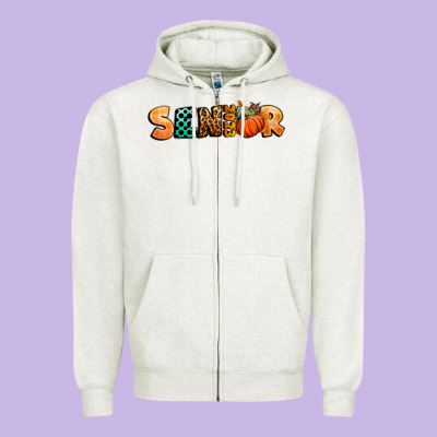 Fall Senior 2023 Zipper Hoodie Designed By Bundleandbundleshop