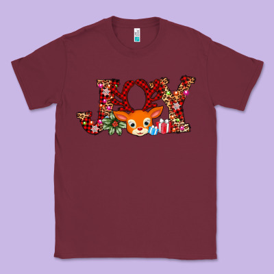 Joy Reindeer Classic Tee Designed By Adodesignshop