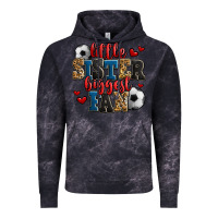 Cloud Black little sister biggest fan soccer Vintage Hoodie - Jasminsmagicworld