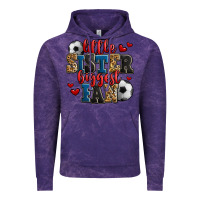 Cloud Purple little sister biggest fan soccer Vintage Hoodie - Jasminsmagicworld