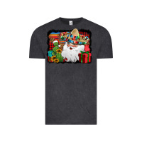 Vintage Black Santa Claus Spanish Christmas Vintage Tee - Jasminsmagicworld