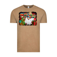 Vintage Coffee Santa Claus Spanish Christmas Vintage Tee - Jasminsmagicworld