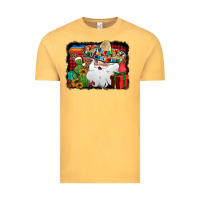 Vintage Mustard Santa Claus Spanish Christmas Vintage Tee - Jasminsmagicworld