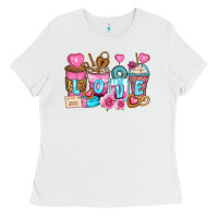 White valentine's day coffee cups Ladies Tee - Zillion Design Studio
