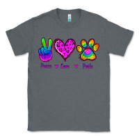 Charcoal Heather Peace Love Pride Classic Tee - Jasminsmagicworld