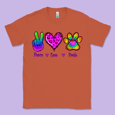 Peace Love Pride Classic Tee Designed By Jasminsmagicworld